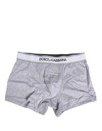 Graues Logo Baumwolle Herren Regular Boxershorts