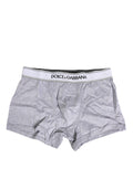 Graues Logo Baumwolle Herren Regular Boxershorts