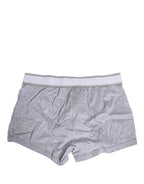 Graues Logo Baumwolle Herren Regular Boxershorts