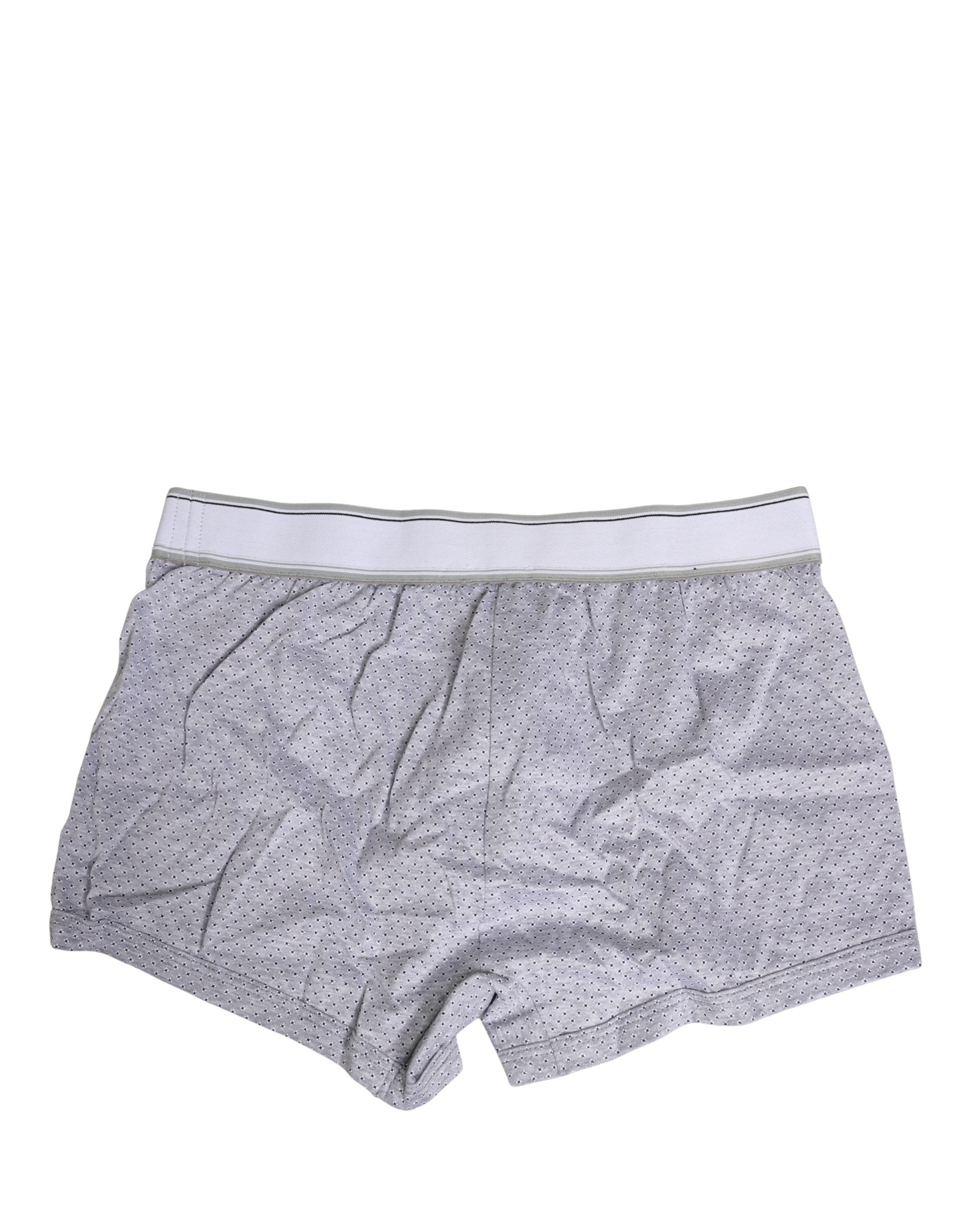 Graues Logo Baumwolle Herren Regular Boxershorts