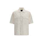 Beiges Polyester Kurzarmhemd