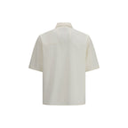 Beiges Polyester Kurzarmhemd