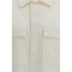 Beiges Polyester Kurzarmhemd
