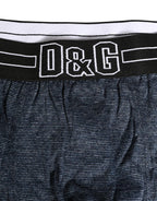 Dunkelblaues Logo Baumwolle Regular Boxer Unterwäsche