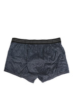 Dunkelblaues Logo Baumwolle Regular Boxer Unterwäsche