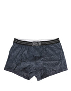 Dunkelblaues Logo Baumwolle Regular Boxer Unterwäsche