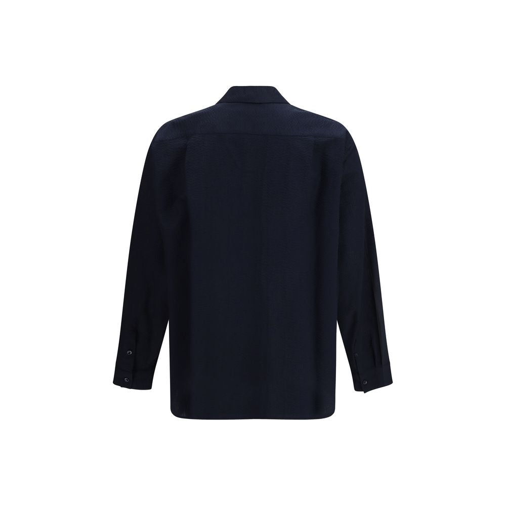 Camicia in cotone blu