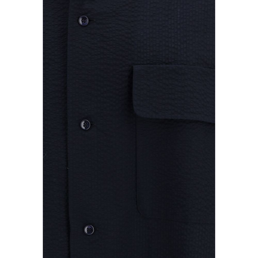 Camicia in cotone blu