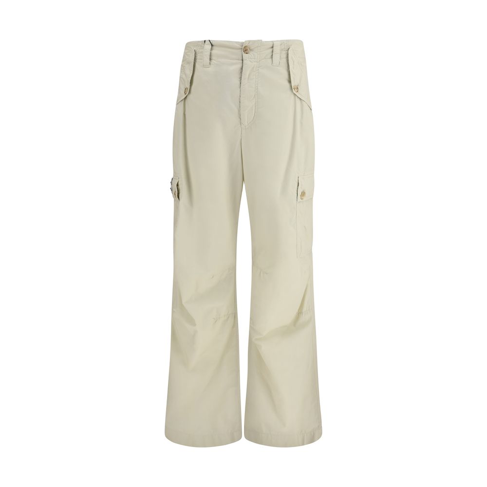 Beige Freizeithose aus Baumwolle