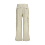 Beige Freizeithose aus Baumwolle