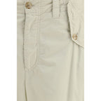Beige Freizeithose aus Baumwolle