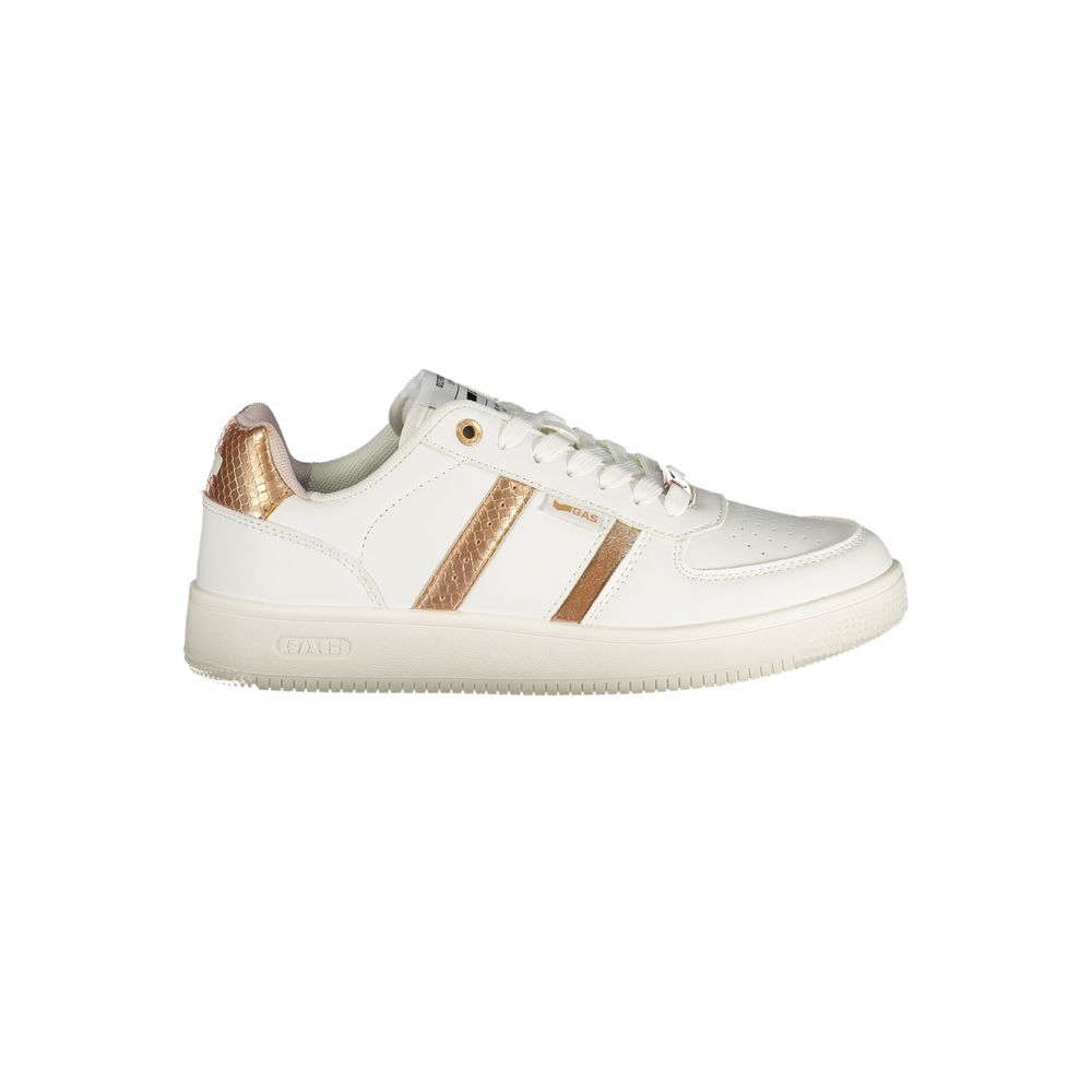 Weiß Polyurethan Damen Sneaker