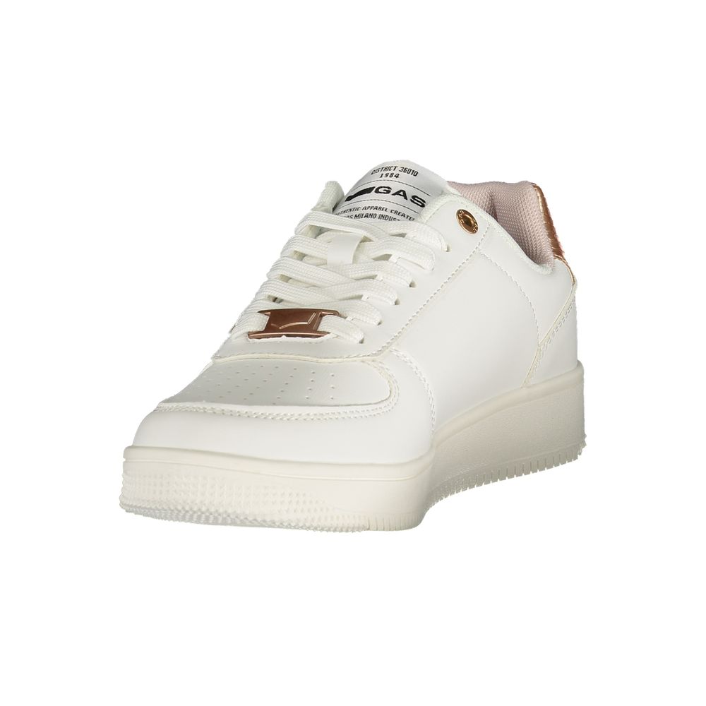 Weiß Polyurethan Damen Sneaker