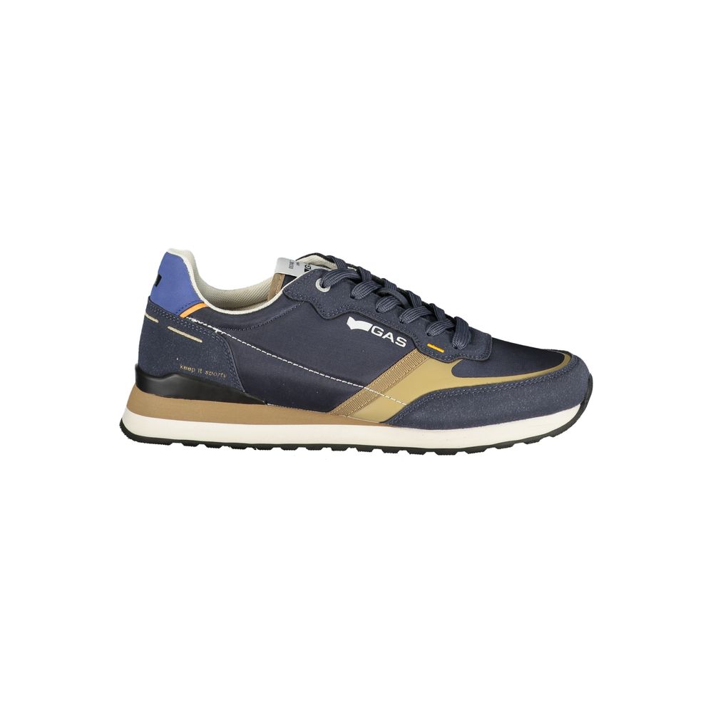 Sneaker für Herren aus blauem Polyurethan