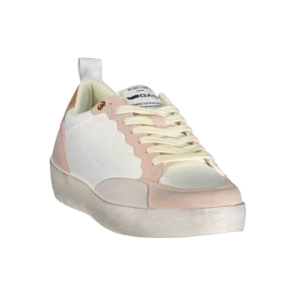 White Polyurethane Women's Sneaker