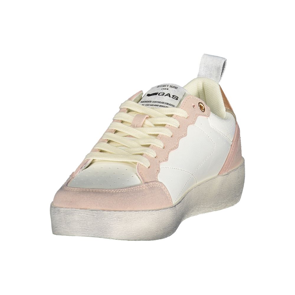White Polyurethane Women's Sneaker