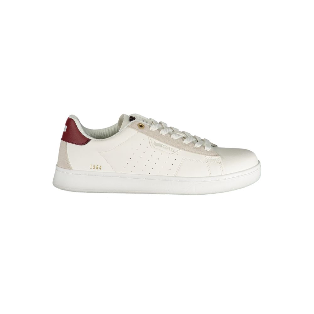 White Polyurethane Men's Sneaker