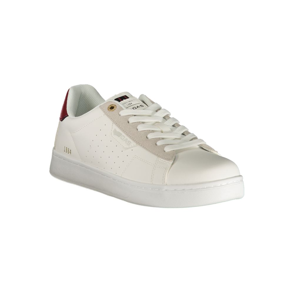 White Polyurethane Men's Sneaker