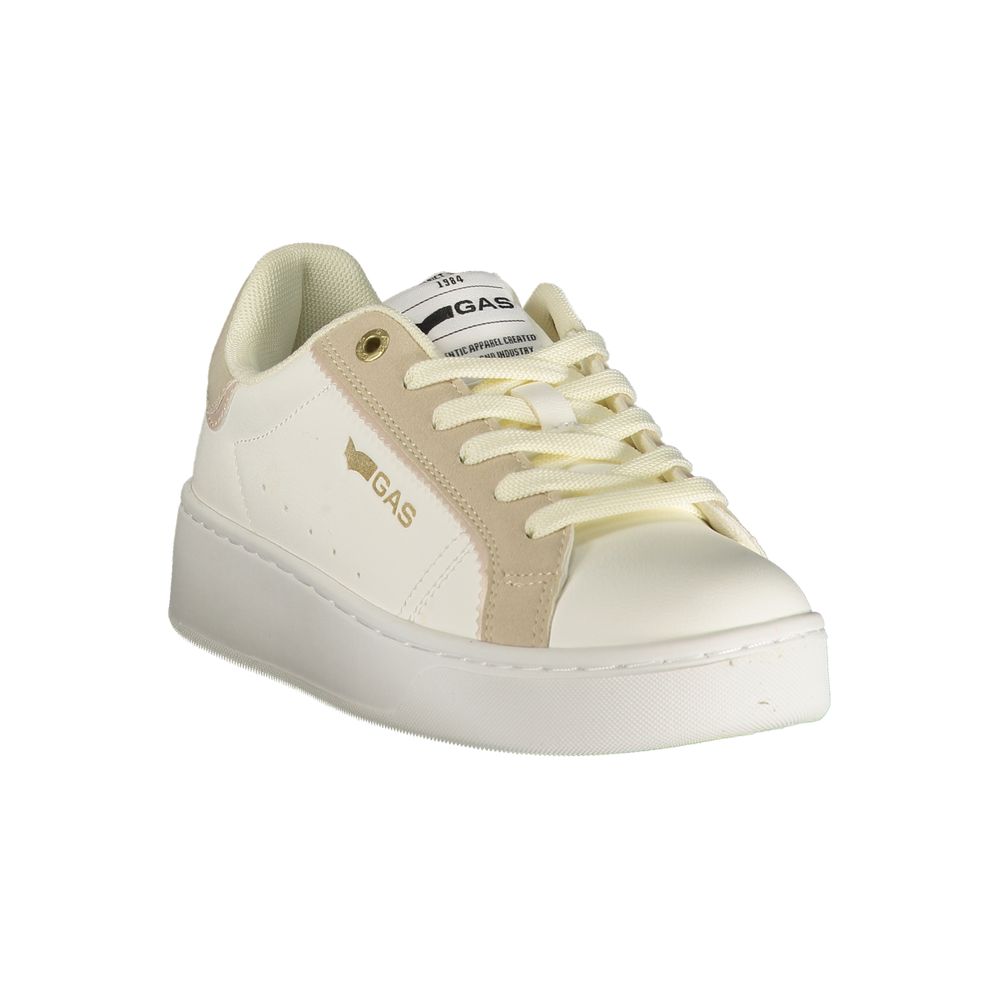White Polyurethane Women's Sneaker