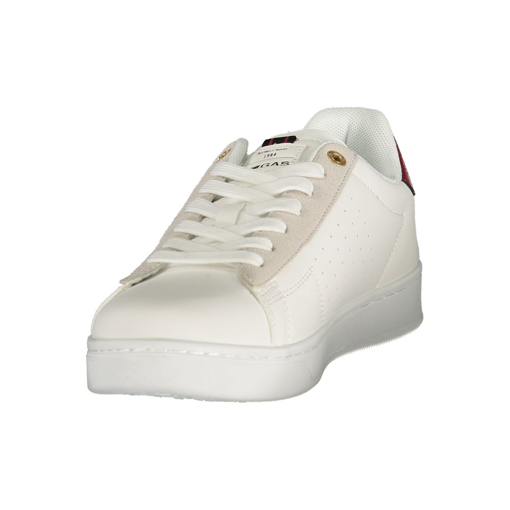 White Polyurethane Men's Sneaker