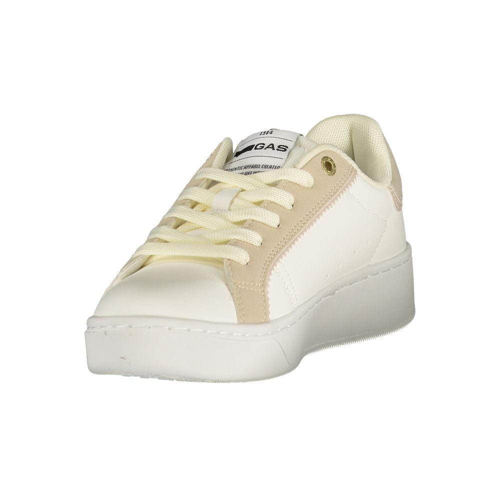 Weiße PU-Sneaker für Damen
