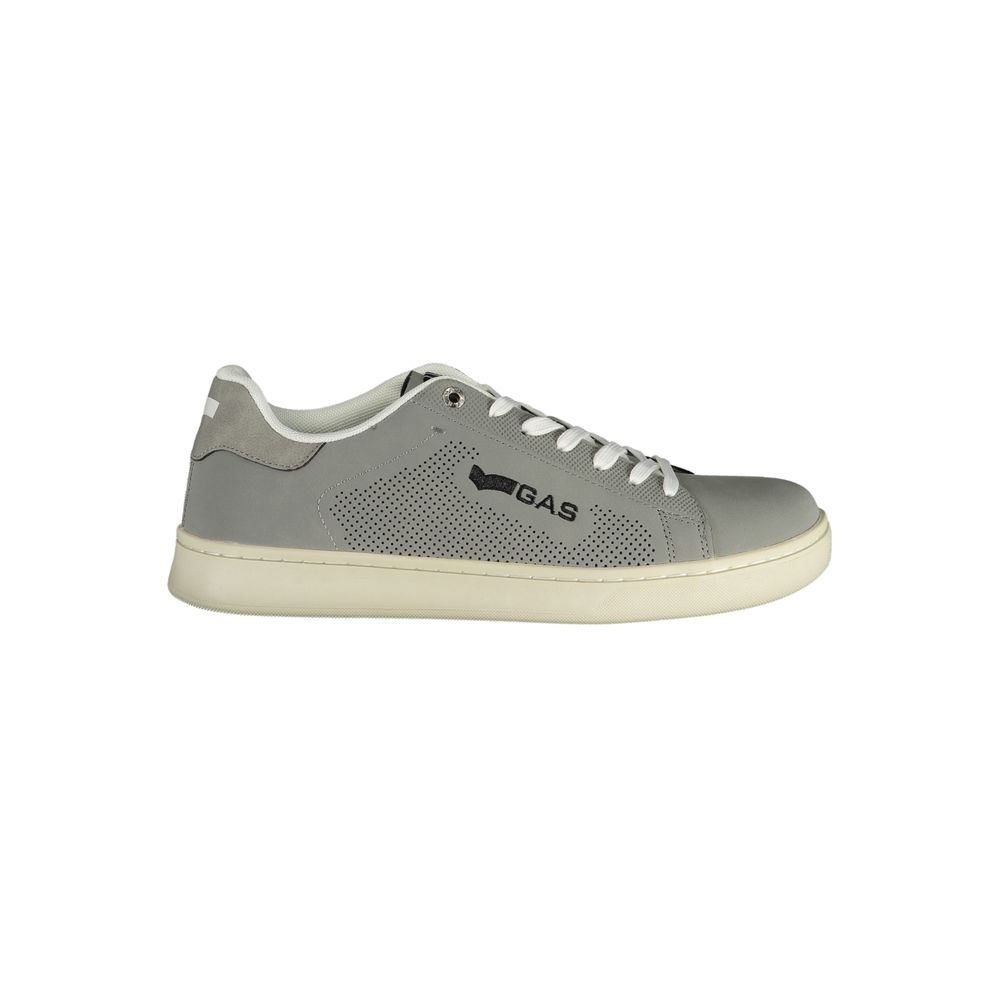 Graue Polyurethan Herren-Sneaker