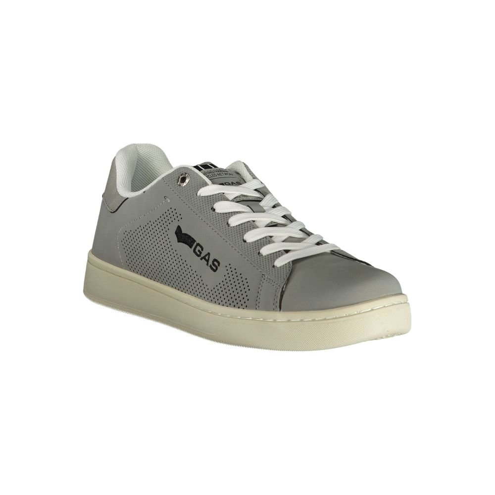Graue Polyurethan Herren-Sneaker
