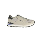 Grauer Polyurethan Herren-Sneaker