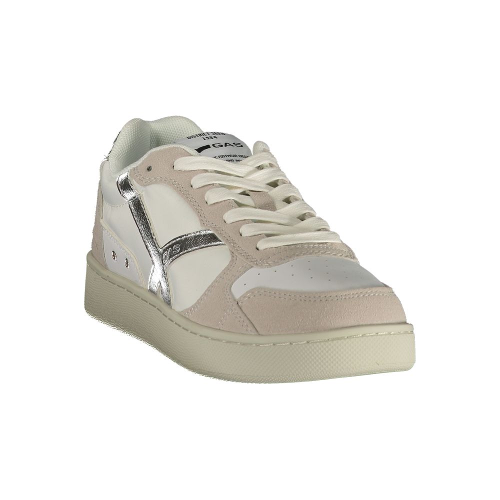 Sneaker für Damen aus weißem Polyurethan