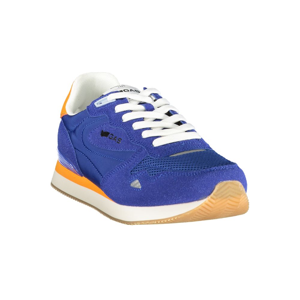 Blauer Herren-Sneaker aus Polyurethan