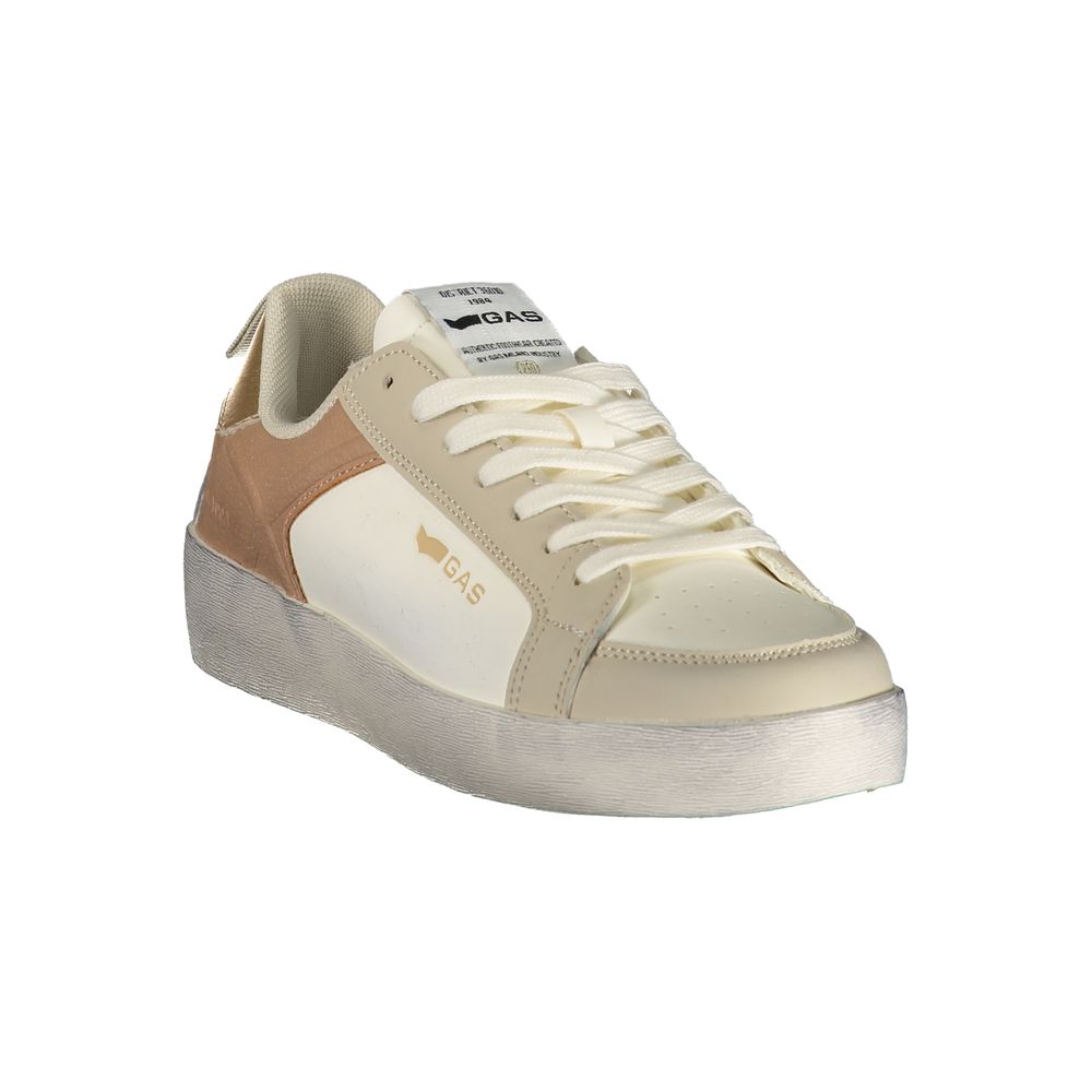Weiß Polyurethan Damen Sneaker