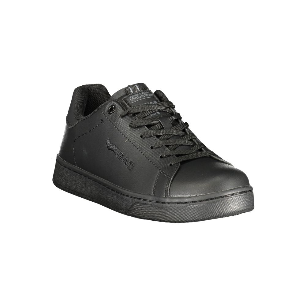 Black Polyurethane Men's Sneaker