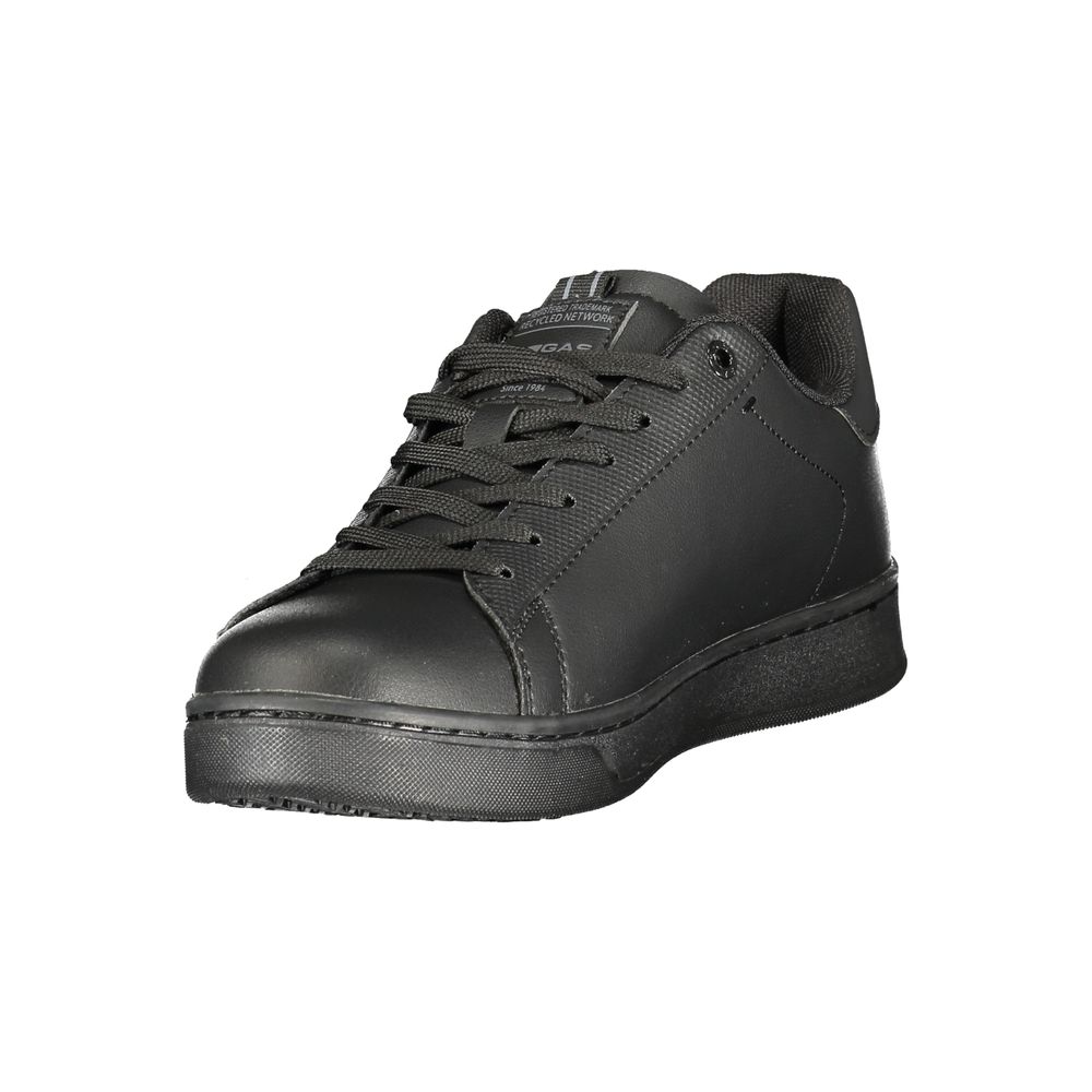 Black Polyurethane Men's Sneaker