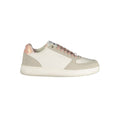 White Polyurethane Women Sneaker
