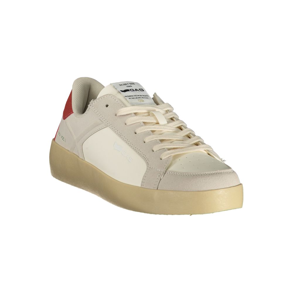 White Polyurethane Men's Sneaker