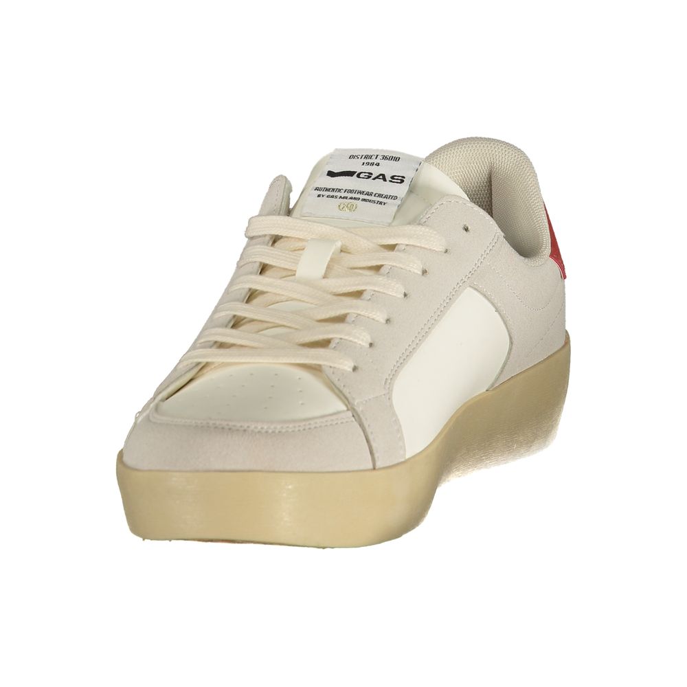 White Polyurethane Men's Sneaker