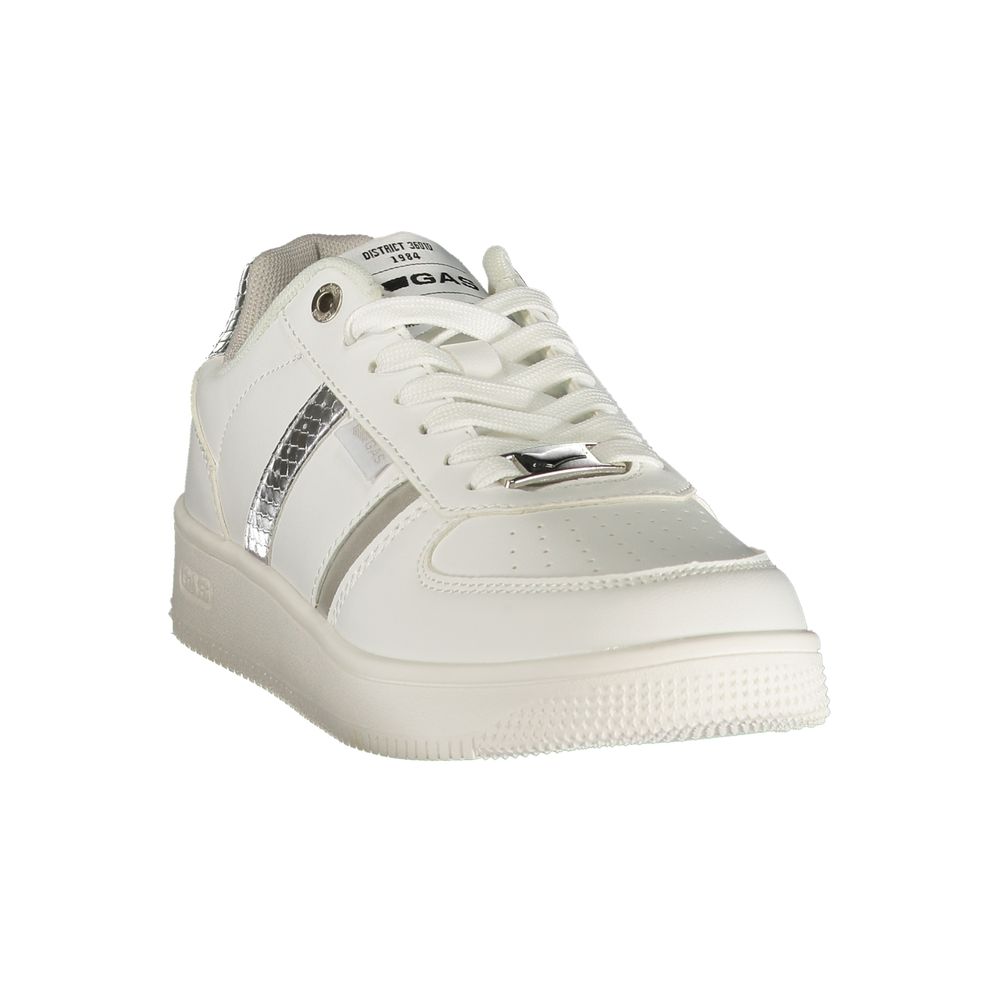 White Polyurethane Women's Sneaker