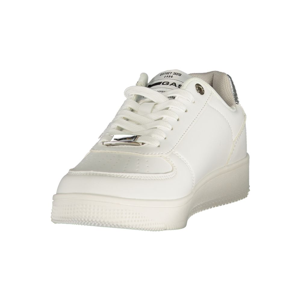 White Polyurethane Women's Sneaker