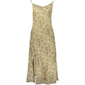 Beiges Polyester-Kleid für Damen