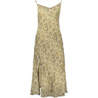 Beiges Polyester-Kleid für Damen