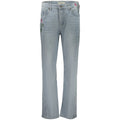 Light Blue Cotton Women's Jean