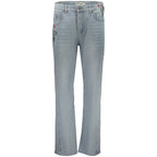 Light Blue Cotton Women's Jean