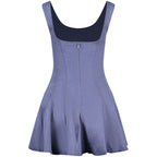 Blue Cotton Women Dress