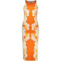 Arancione Viscosa Women Dress