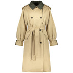 Beige Cotton Women's Trench Coat