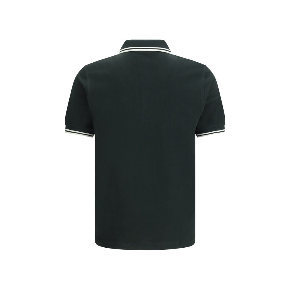 Bicolor-Poloshirt aus Baumwolle