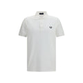 Polo Shirt in White Cotton