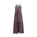 Purple Cotton Casual Dress