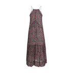Purple Cotton Casual Dress