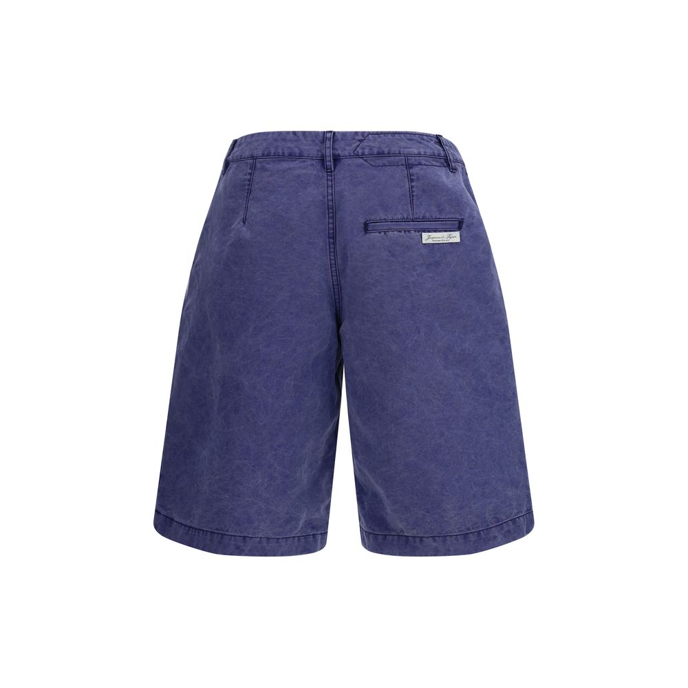 Bermudashorts aus blauer Baumwolle